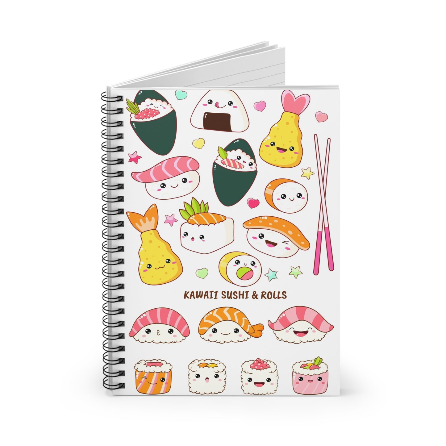 Kawaii Roll Spiral Notebook