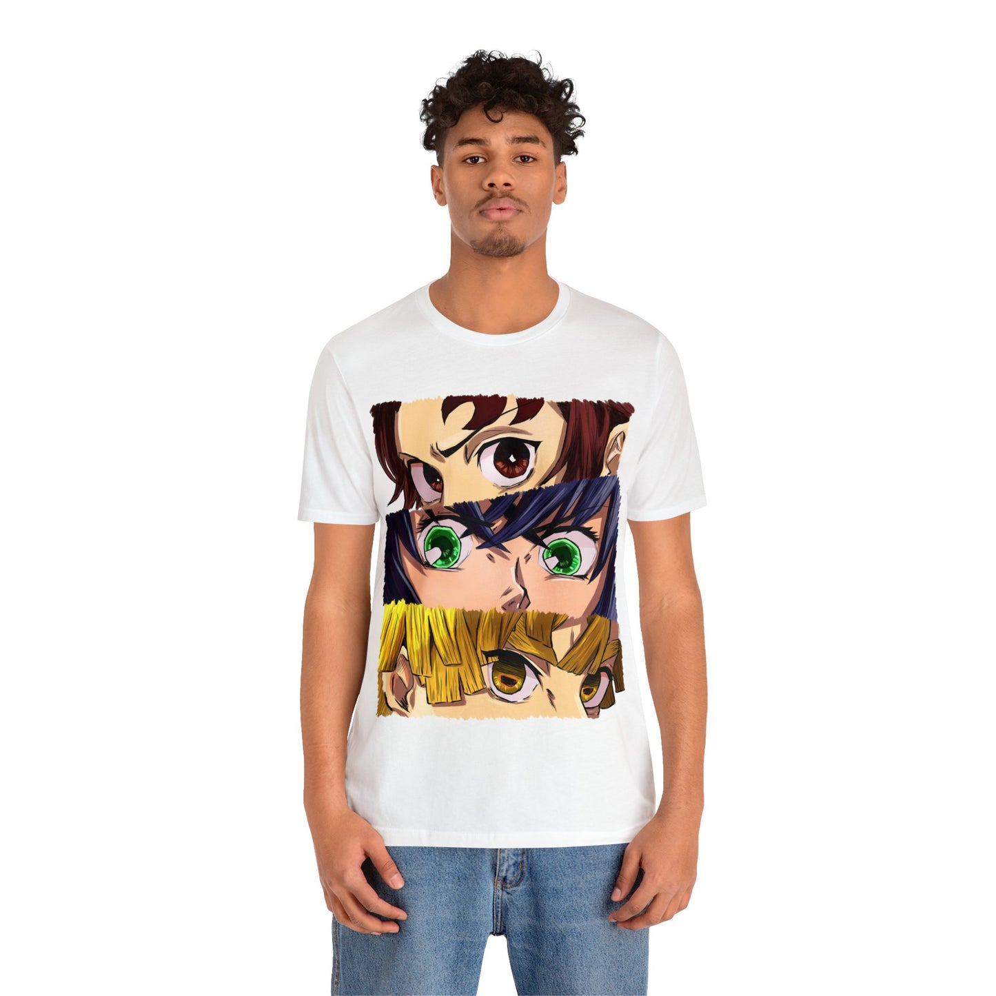 Tanjiro, Inosuke y Zenitsu Unisex Short Sleeve Tee